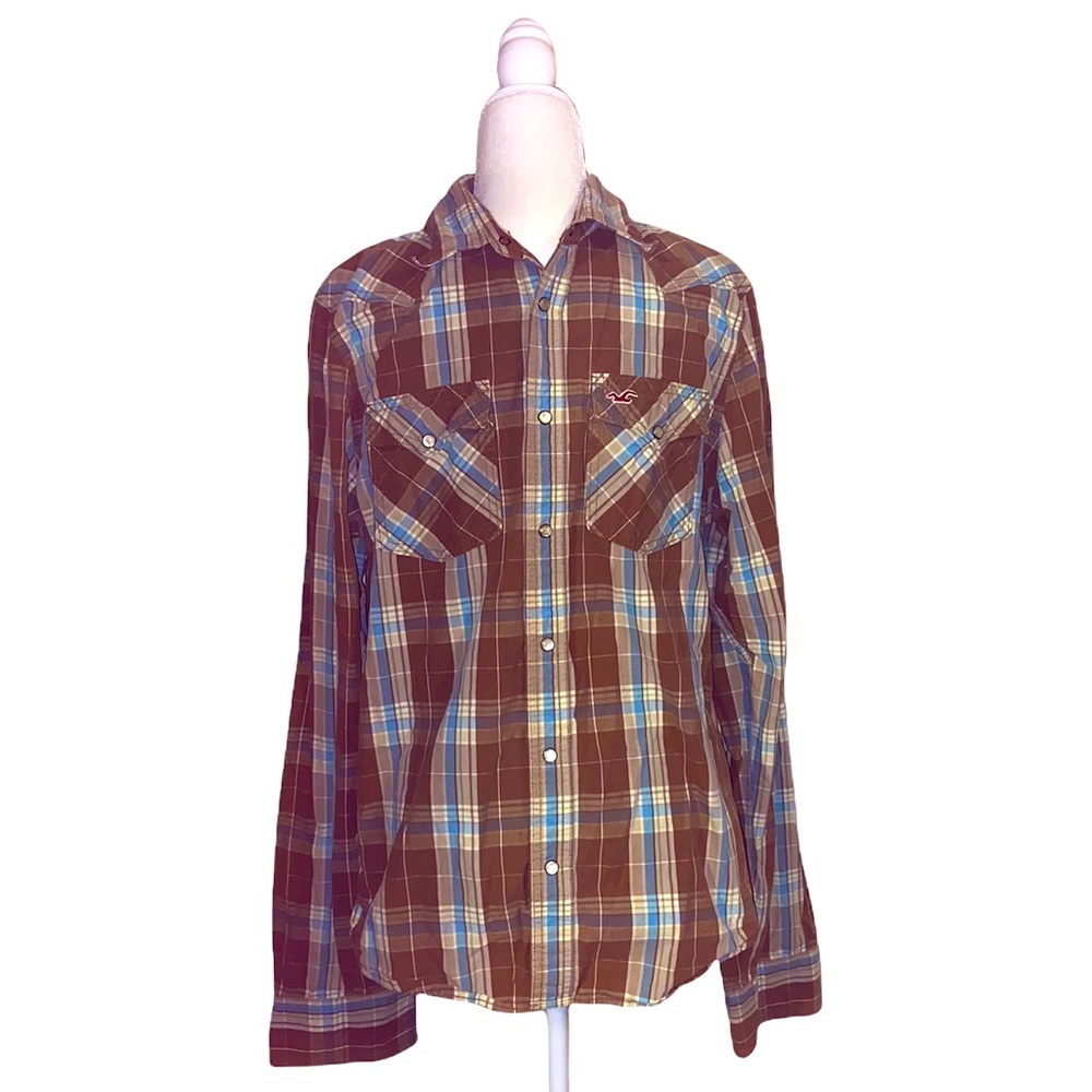 Hollister Western Pearl Snap Shirt